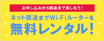 開通前レンタル（Air/PocketWiFi）