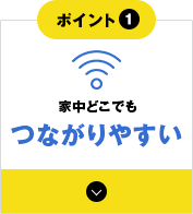 家中どこでもつながりやすい