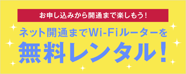 開通前レンタル（Air/PocketWiFi）