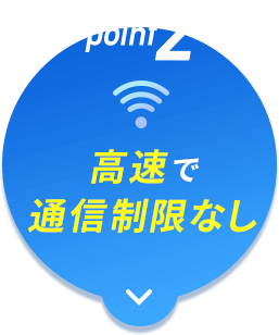 高速で容量制限なし