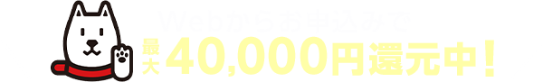 最大50,000円還元